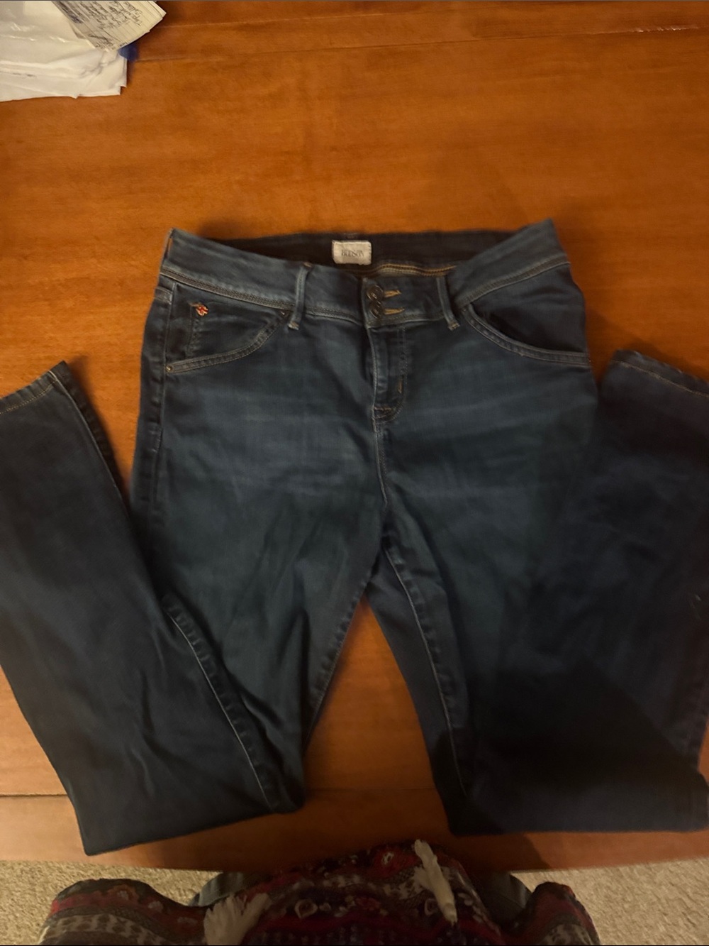 Hudson Jeans Women's Dark Indigo Skinny Stretch Jeans